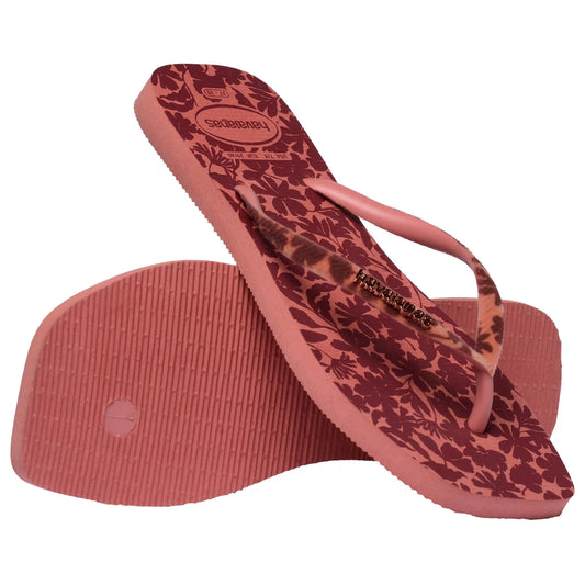 Women's Velvet Slim Square Flip Flops