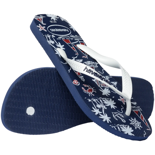 Men's Top Nautical Flip Flops