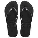 Women's Slim Crystal Flip Flops