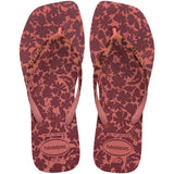 Women's Velvet Slim Square Flip Flops
