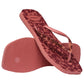 Women's Velvet Slim Square Flip Flops
