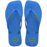 Women's Slim Square Logo Pop Up Flip Flops