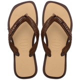 Women's Top Square Fusion Boho Flip Flops